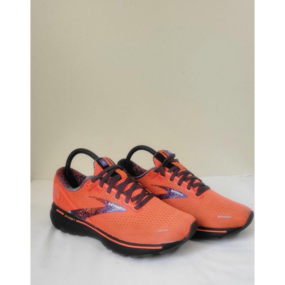 Brooks Ghost 14 Mens Running Shoes Orange Black 1103691D865 Size 7 Medium D